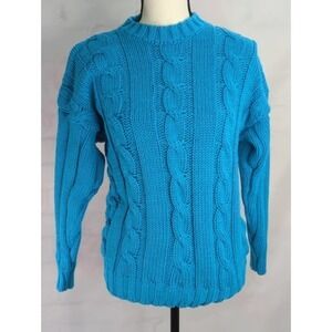 Alain Manoukian Tight Knit Blue Sweater‎